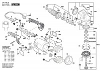 Bosch 3 601 H84 180 GWS 24-230 H Angle Grinder Spare Parts